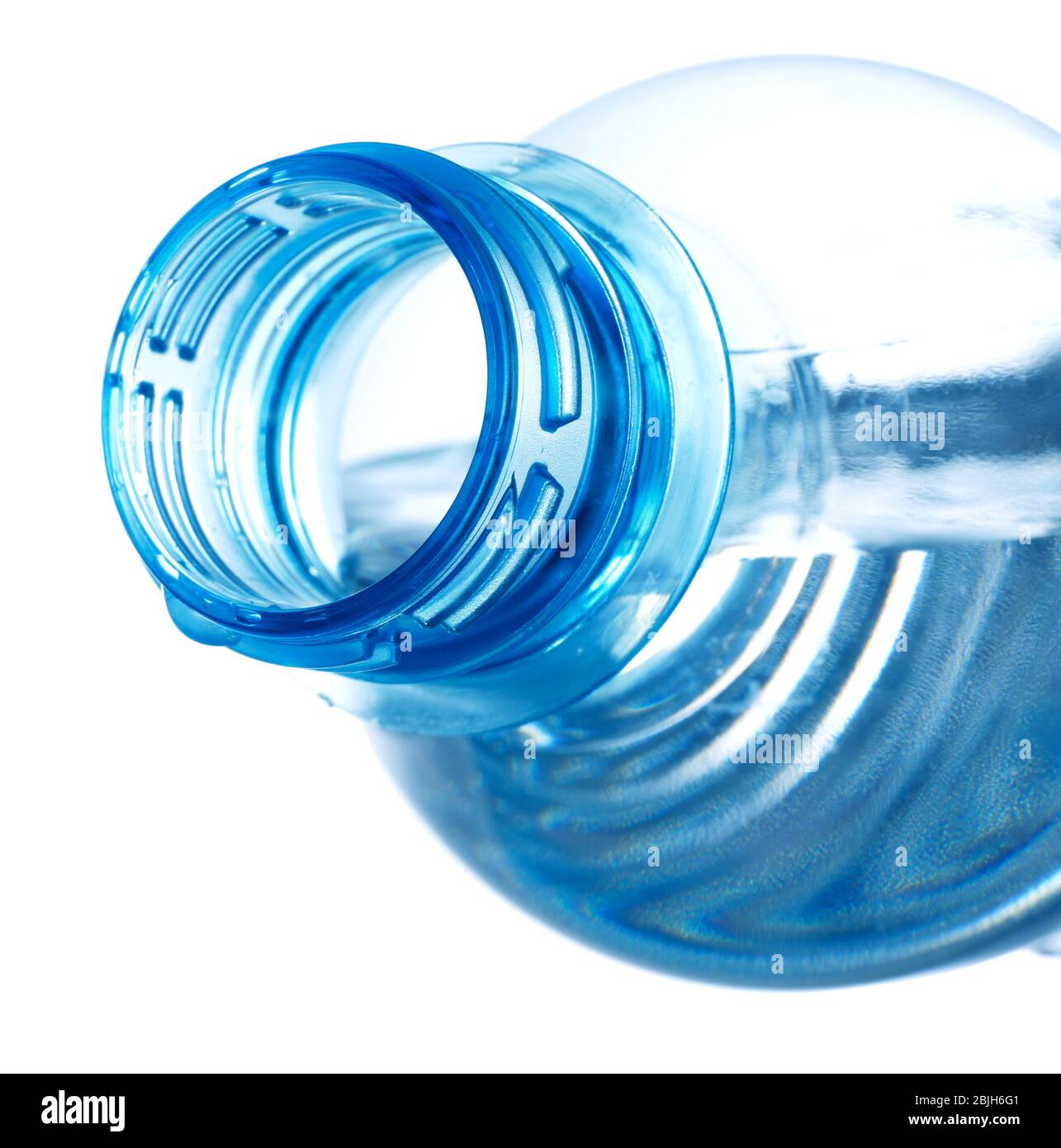 Plastic bottle with water on white background Stock Photo - Alamy