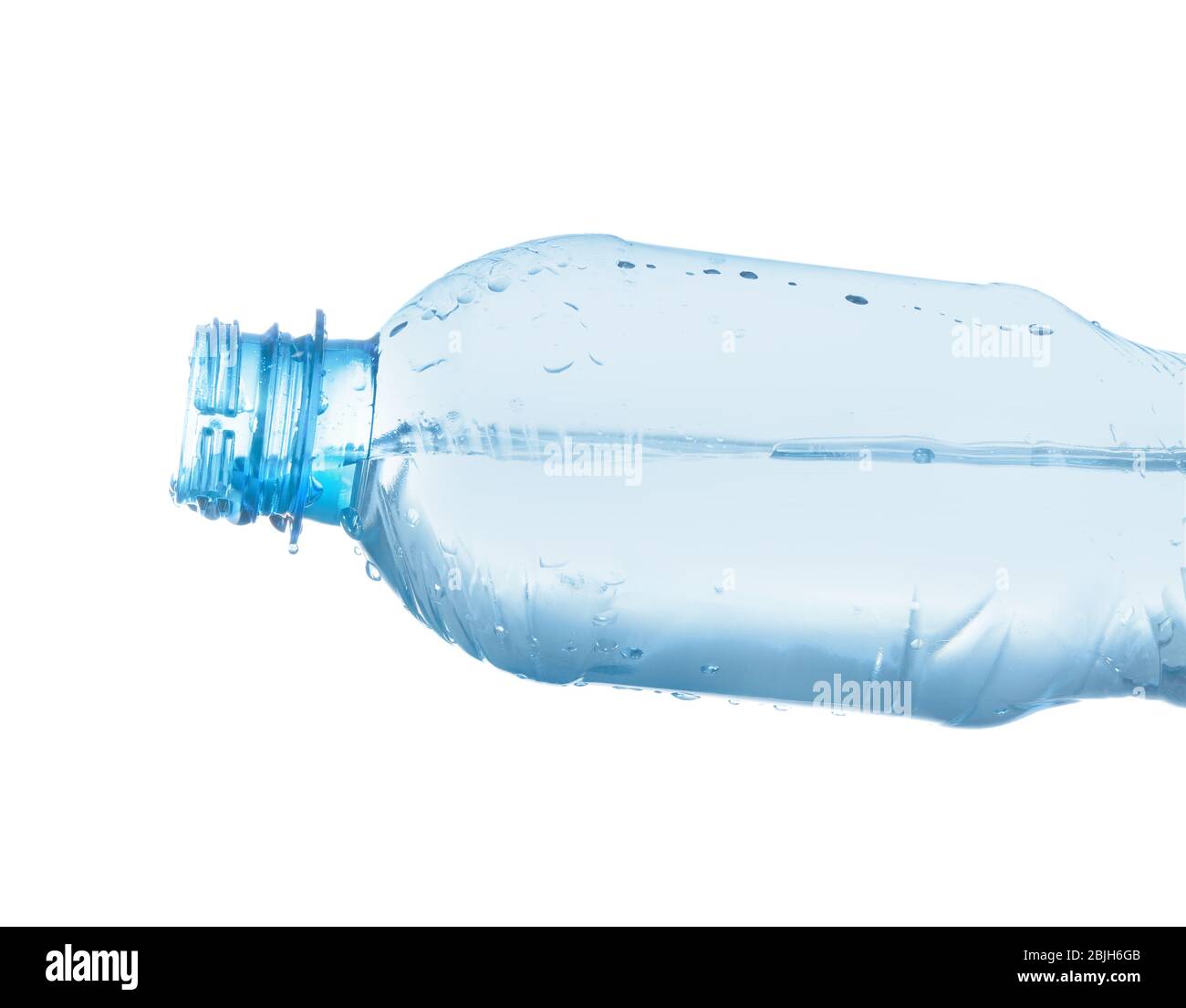 Plastic bottle with water on white background Stock Photo - Alamy