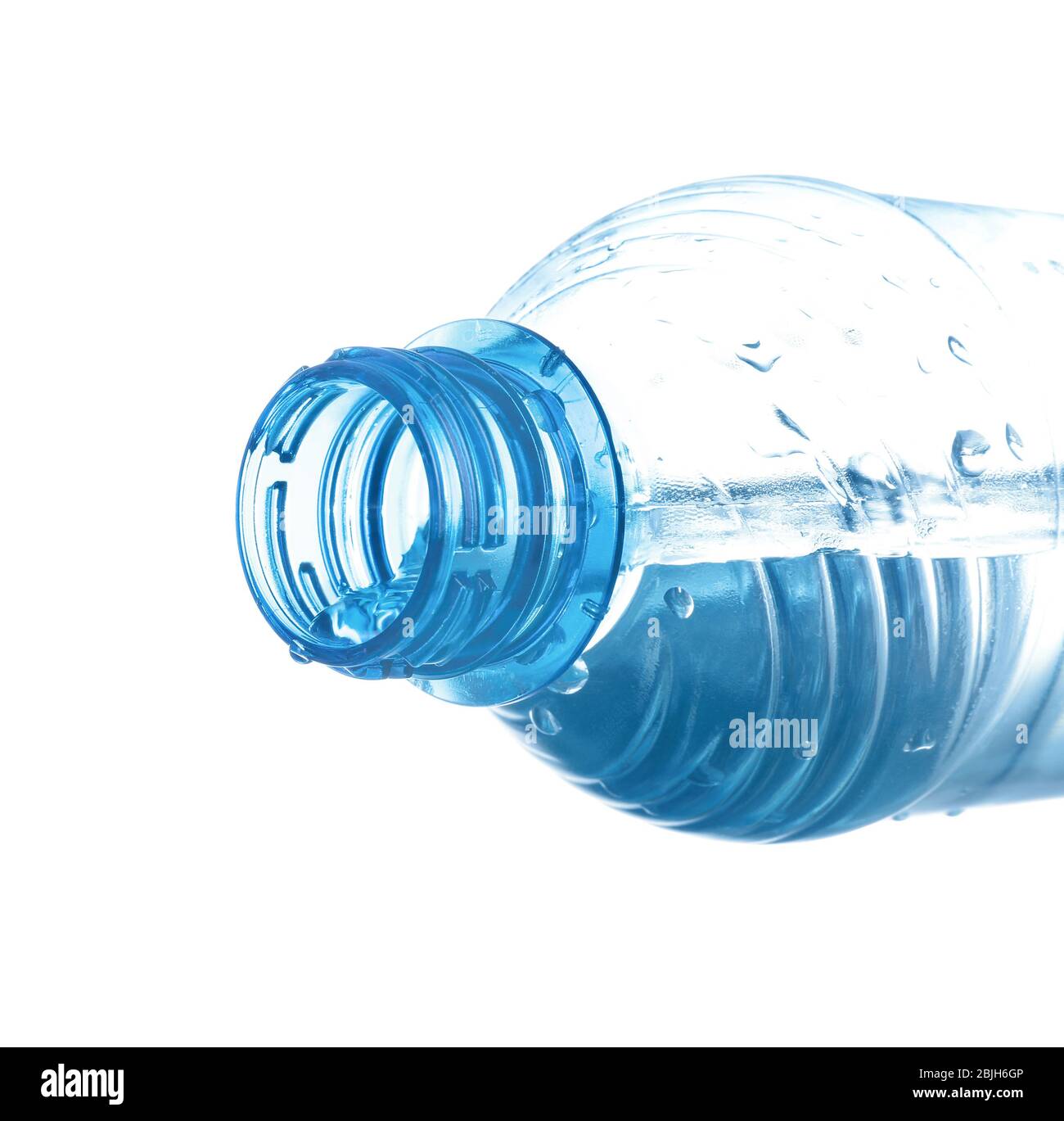 Plastic bottle with water on white background Stock Photo - Alamy
