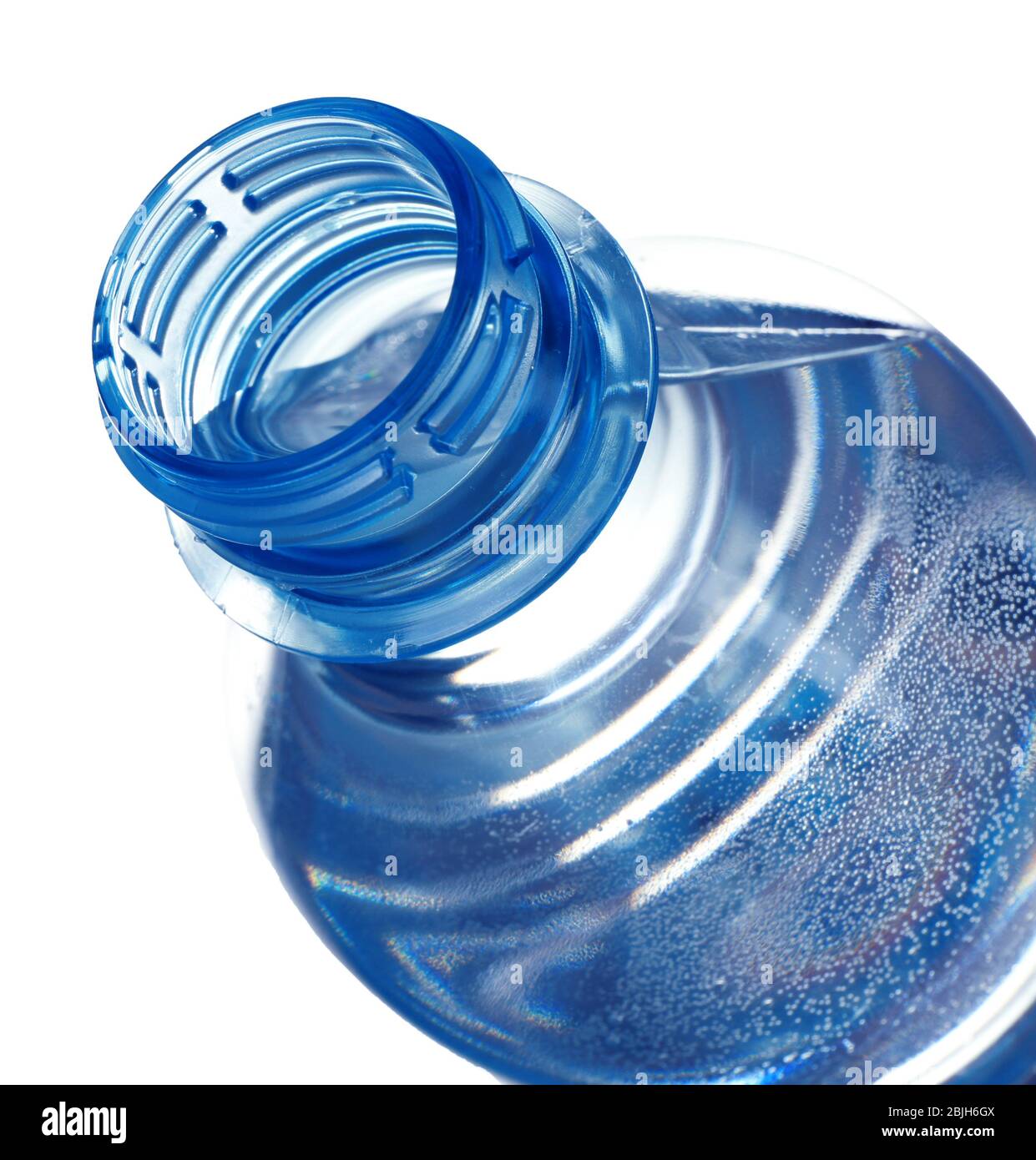 Plastic bottle with water on white background Stock Photo - Alamy