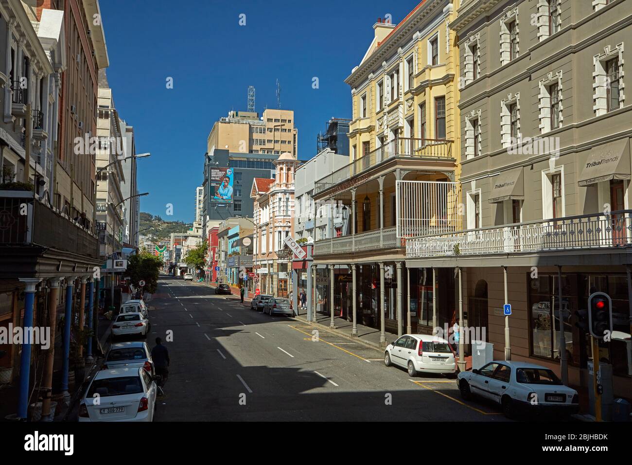 Historic Buildings, Long Street, Cape Town, South Africa Stock Photo