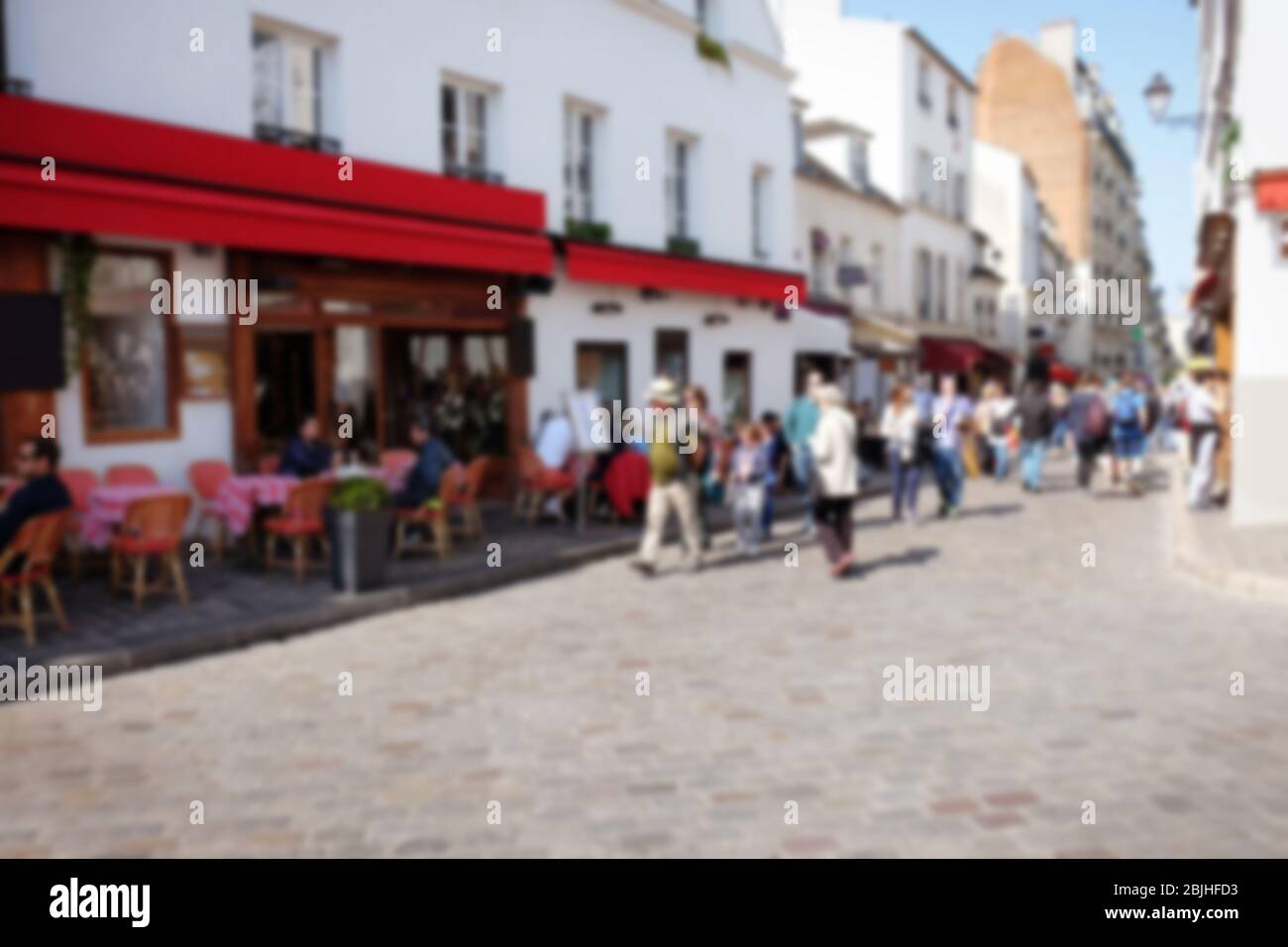 Blurred view crowded street hi-res stock photography and images - Alamy