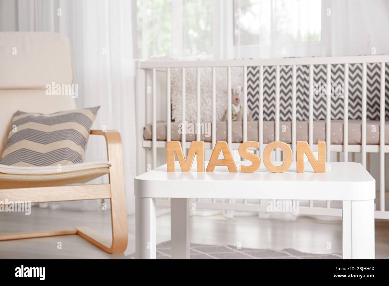 baby name wooden letters