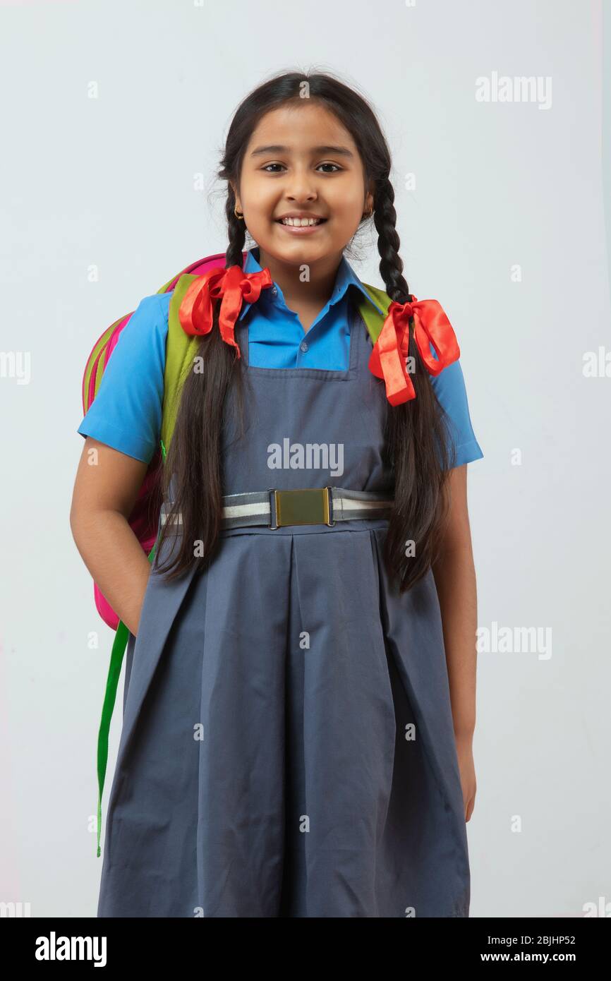 Schoolgirl 5th grade School girl uniform casual hi-res stock photography and images - Alamy