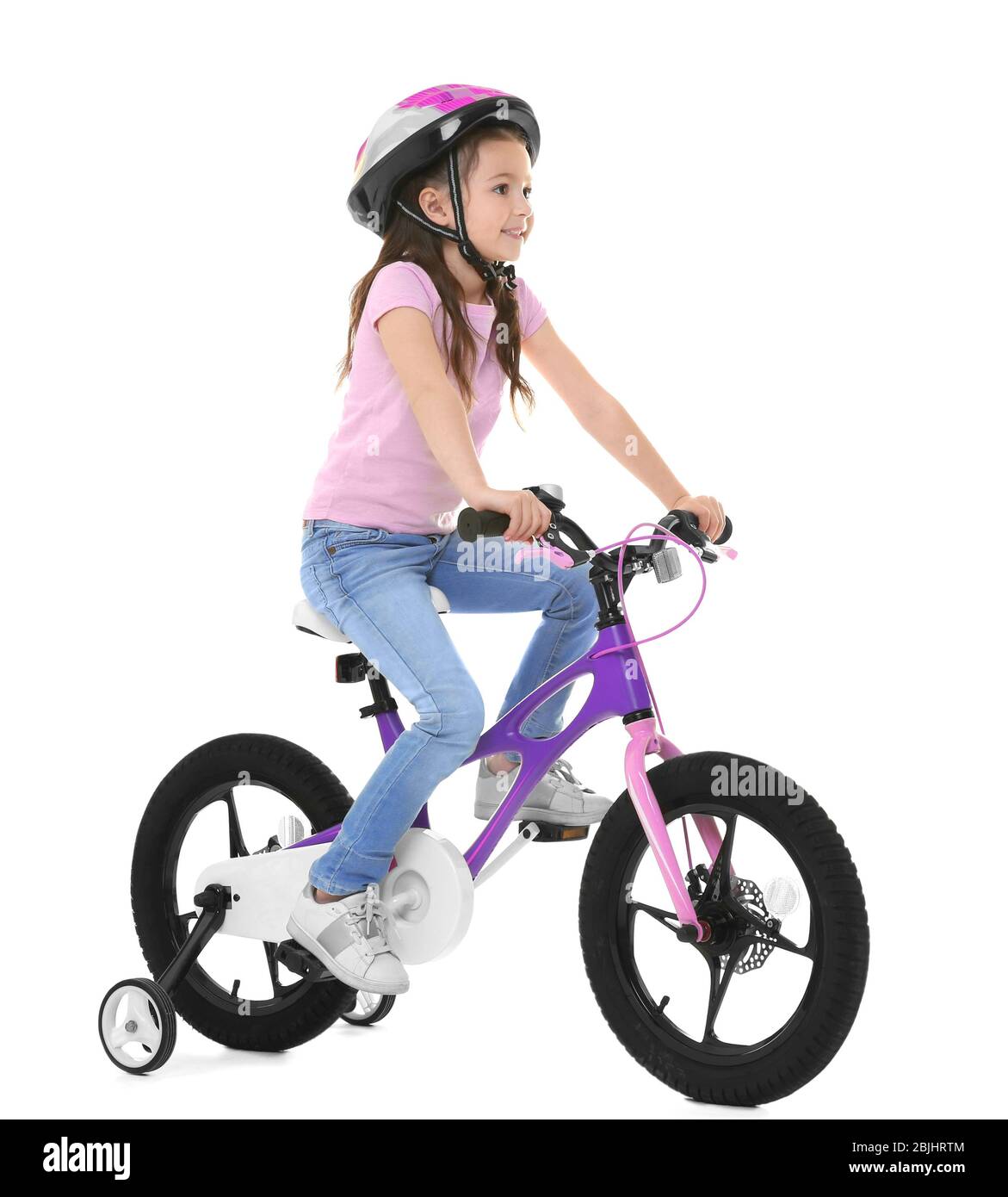 girl riding bicycle