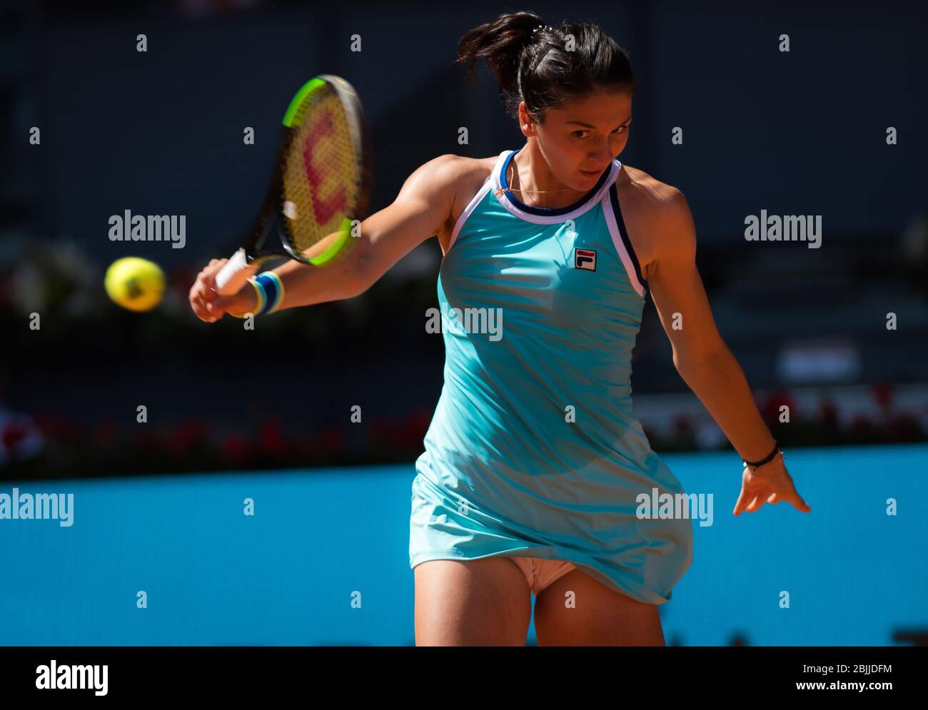 Margarita Gasparyan of Russia in action during her first-round match at the  2019 Mutua Madrid Open WTA Premier Mandatory tennis tournament Stock Photo  - Alamy
