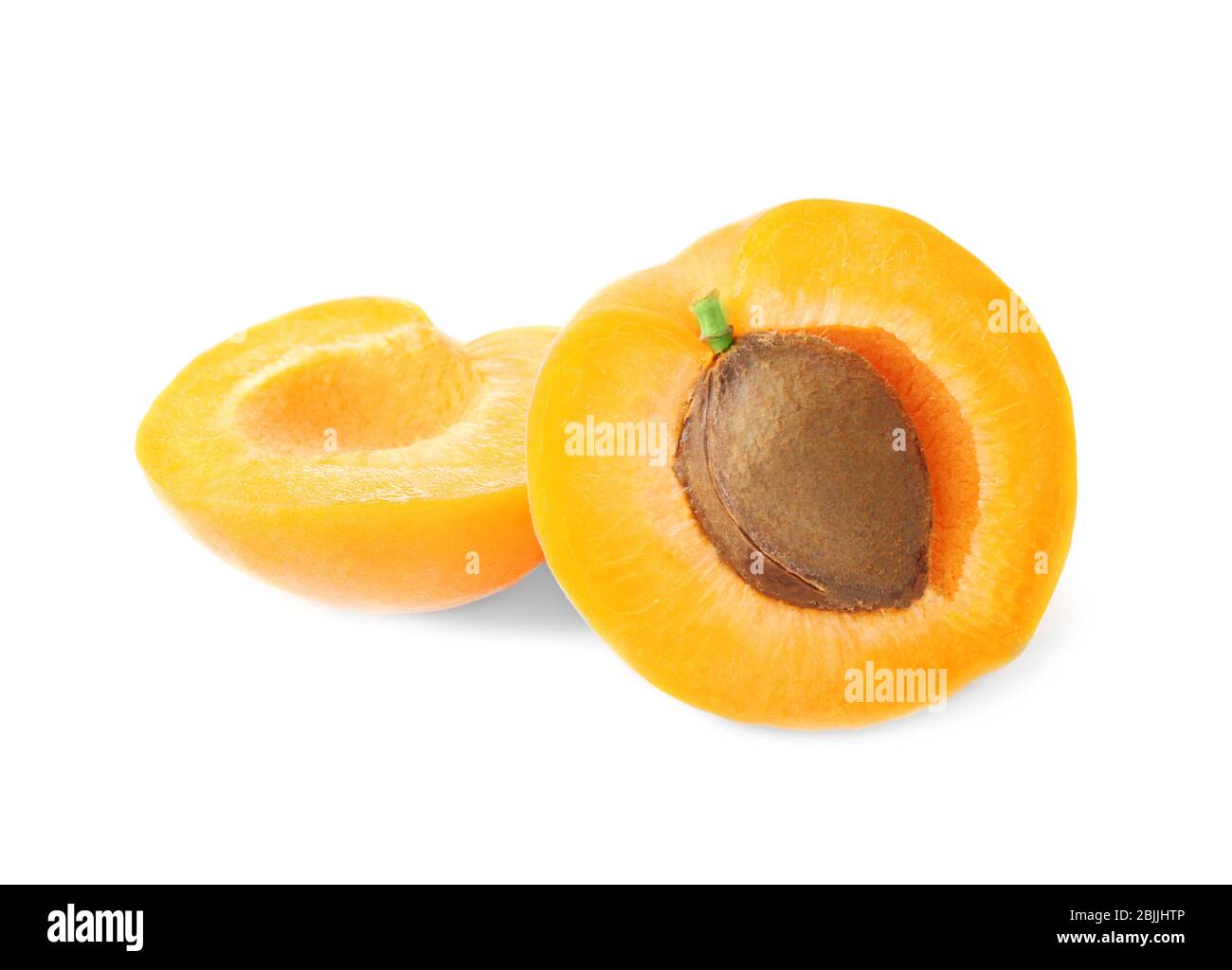 Fresh apricot on white background Stock Photo Alamy