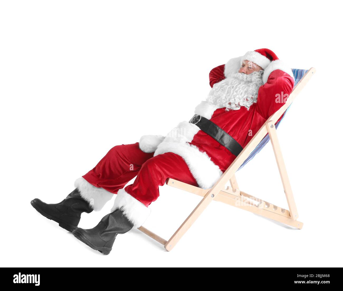 Santa Claus Sitting On A Chair High Resolution Stock Photography And Images Alamy