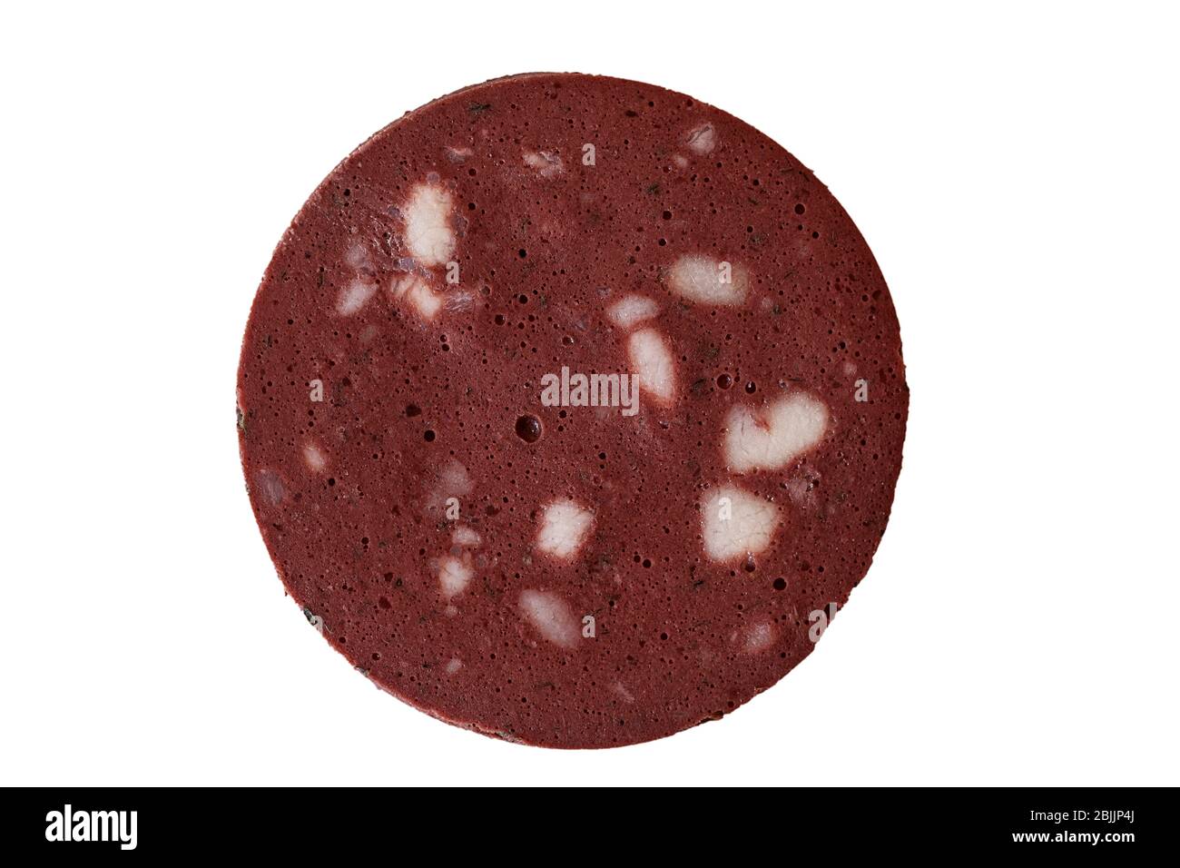 Blood Pudding Isolated On White Background Stock Photo Alamy   Blood Pudding Isolated On White Background 2BJJP4J 