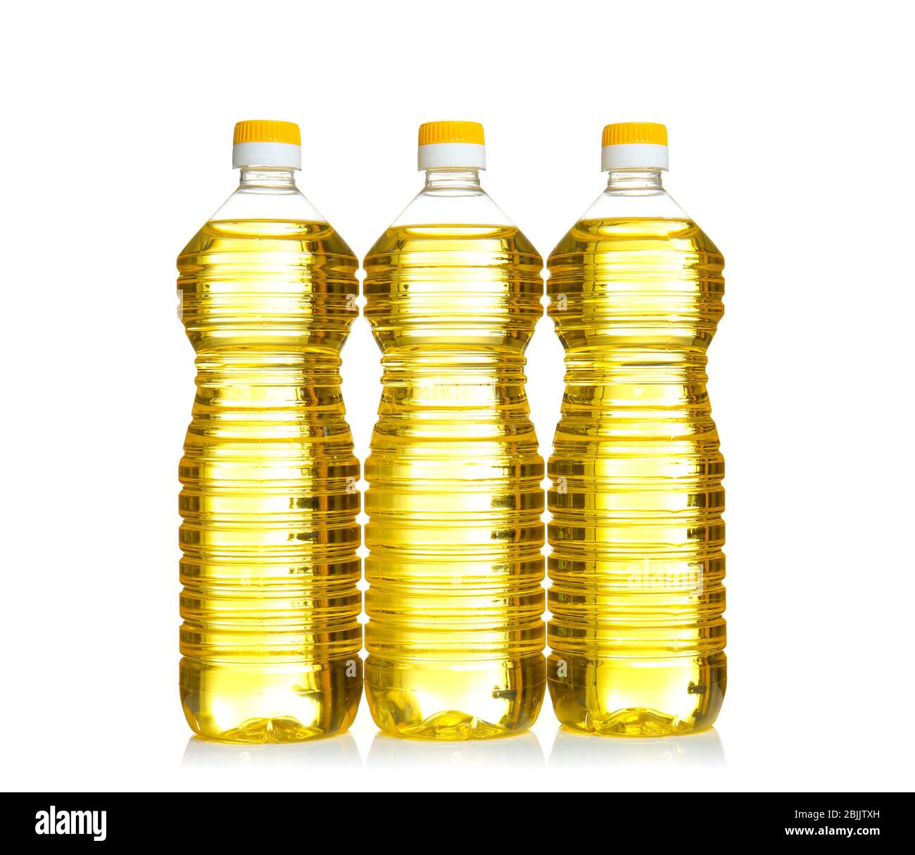 Bottles of cooking oil, isolated on white Stock Photo Alamy