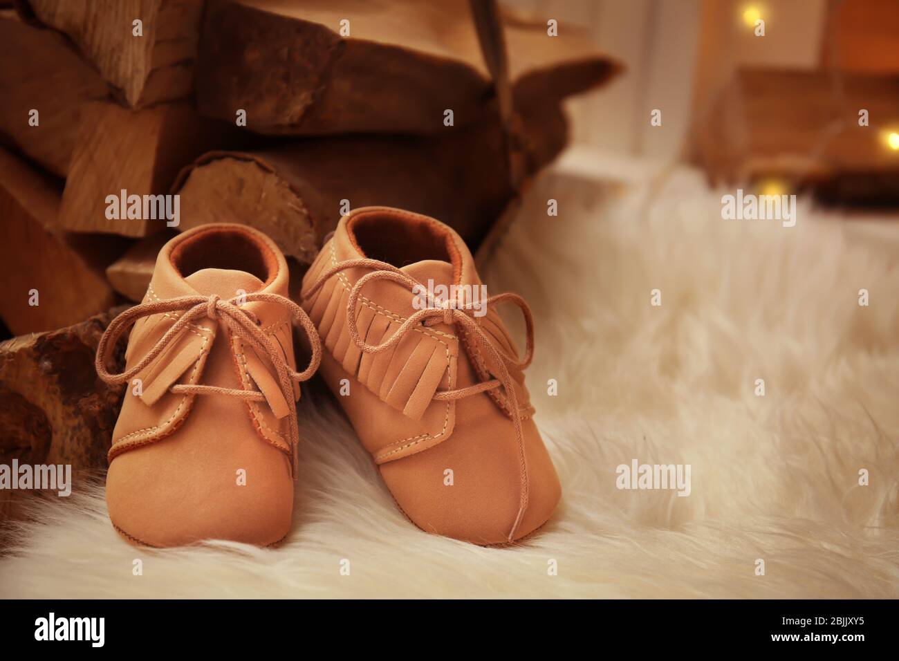 fluffy baby booties