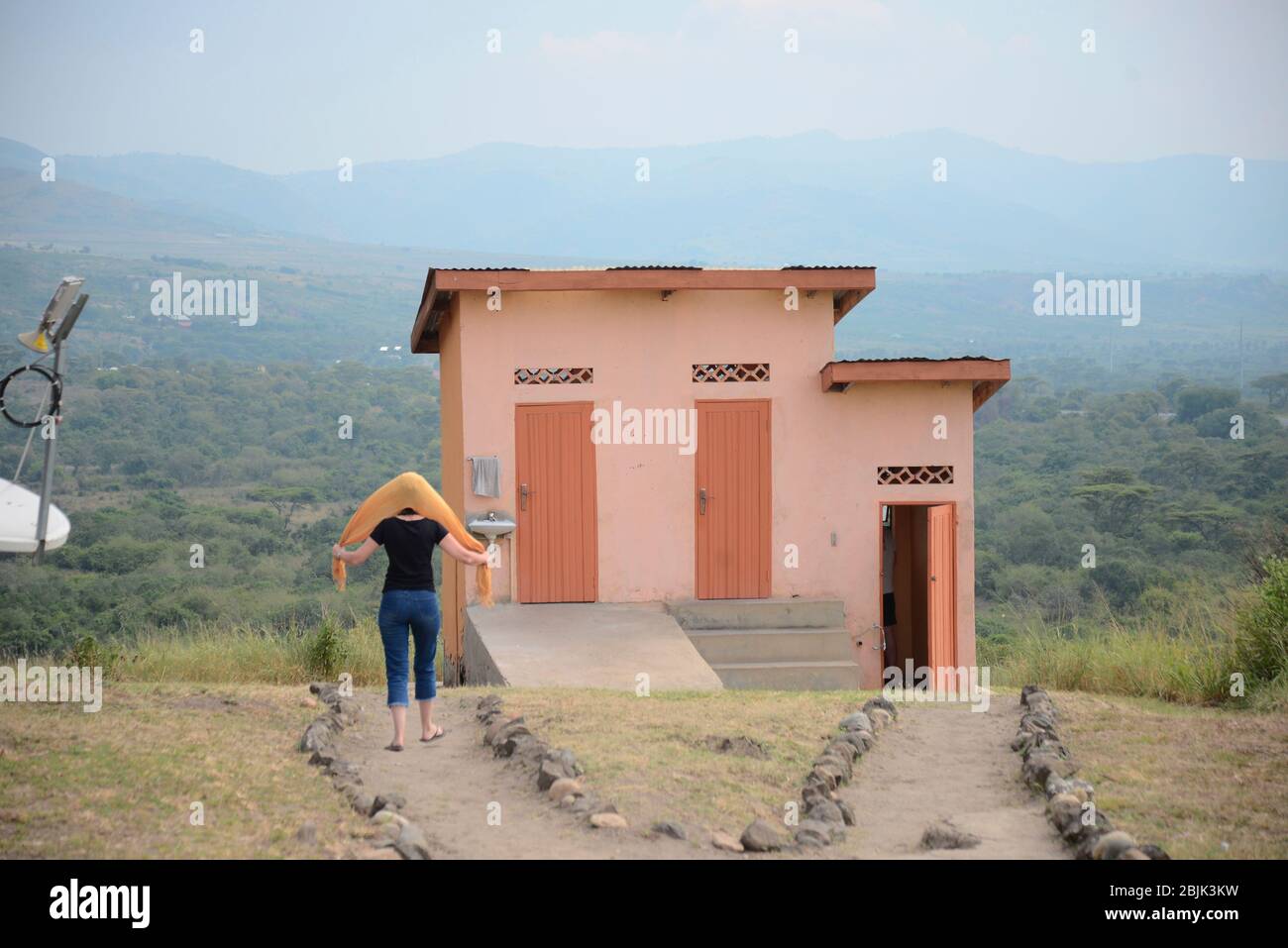 Tourist centres in Uganda, Central Africa. Stock Photo