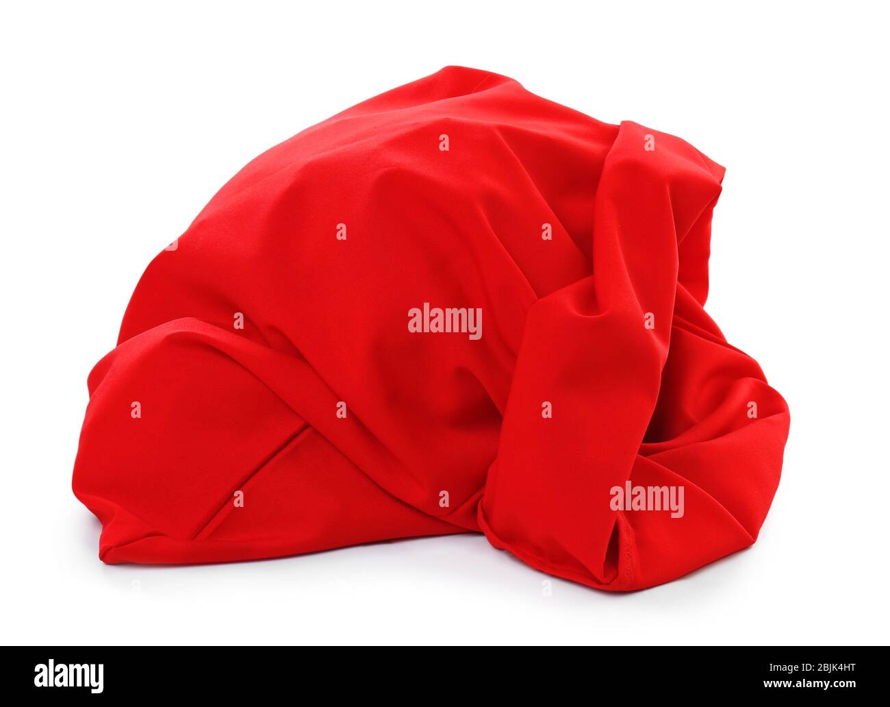 Santa Claus bag on white background Stock Photo - Alamy