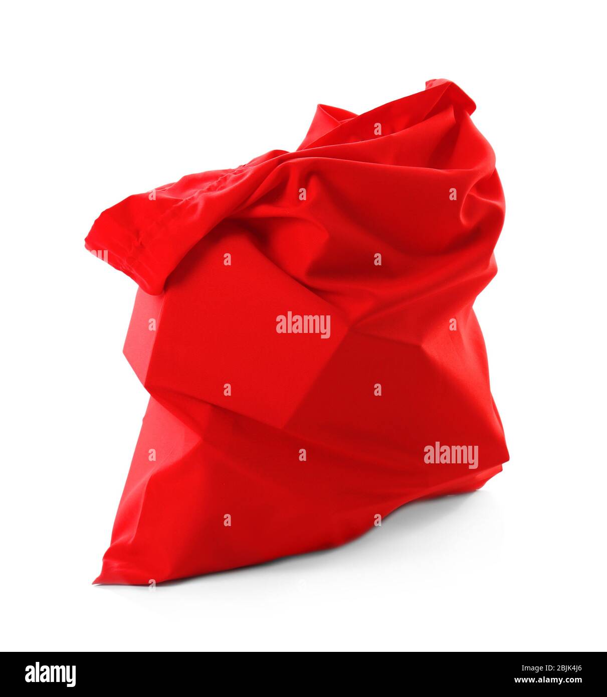 Santa Claus bag on white background Stock Photo - Alamy