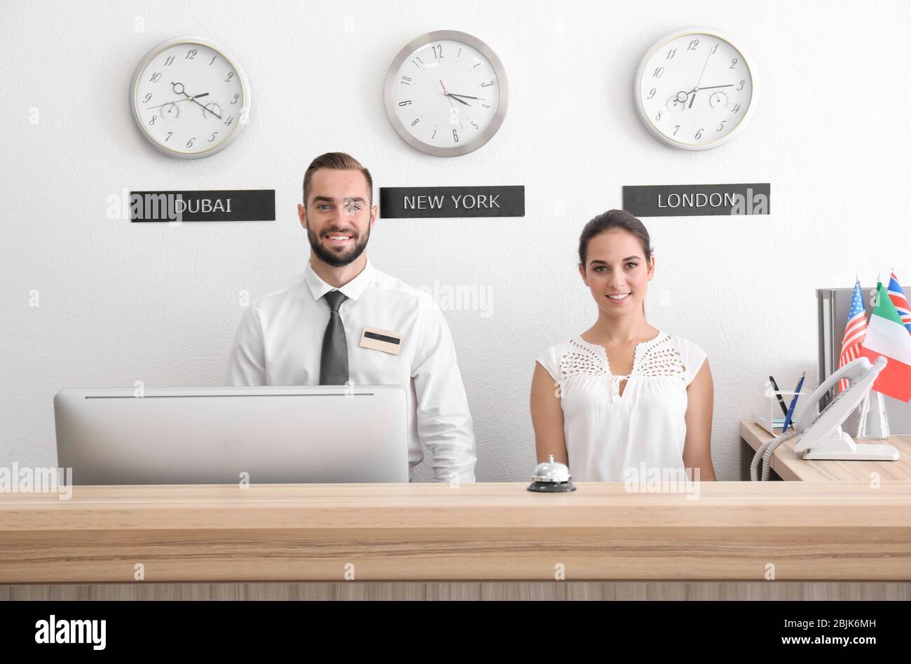 Hotel receptionists hotel reception hi-res stock photography and images ...