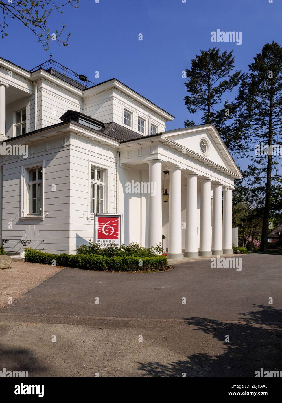 Hamburg Conservatory in Gossler House, built 1794-95 by C. F. Hansen, Hamburg - Blankenese, Germany, Europe Stock Photo