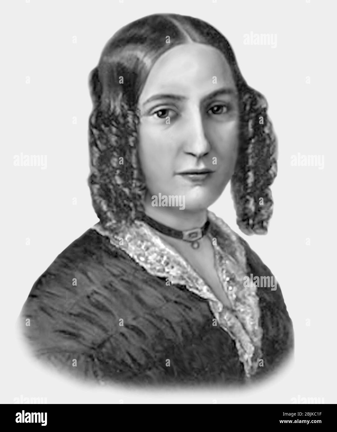 Fanny Mendelssohn 1805-1847 German Composer Pianist Stock Photo