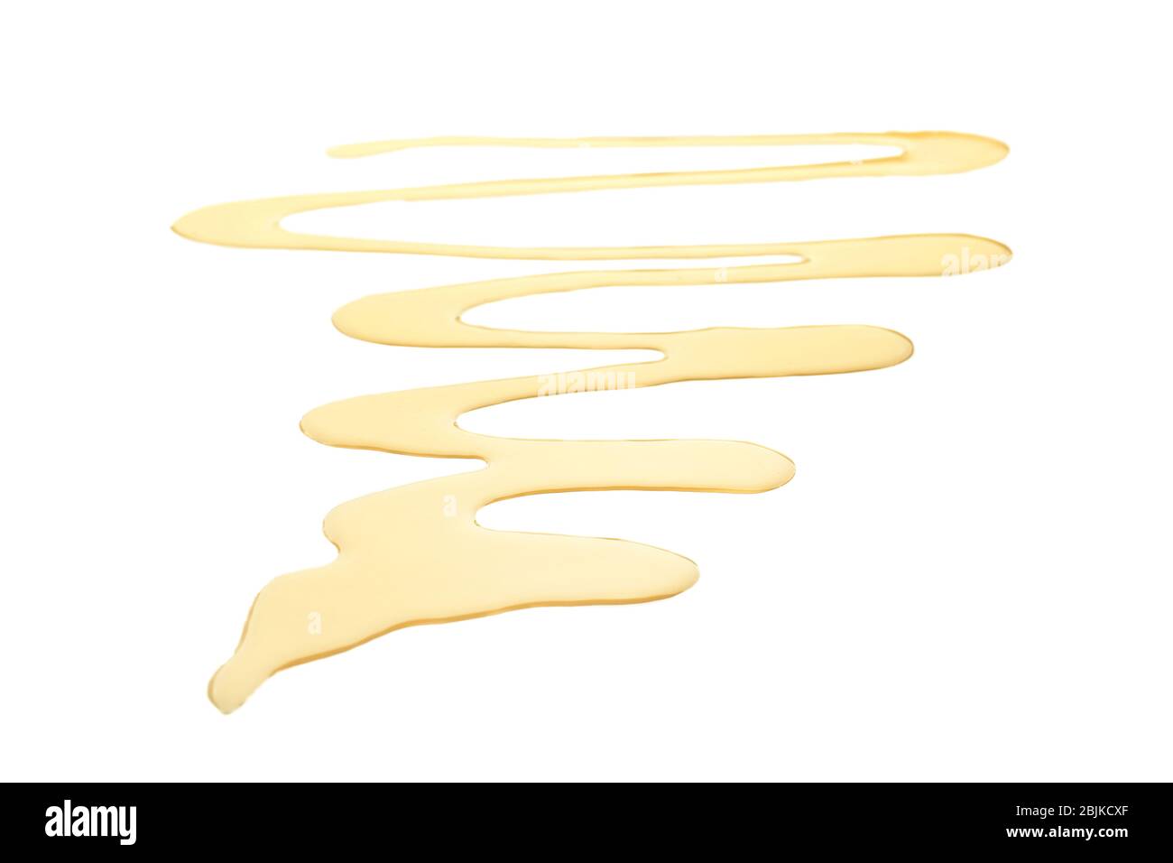 Spilled cooking oil on white background Stock Photo Alamy