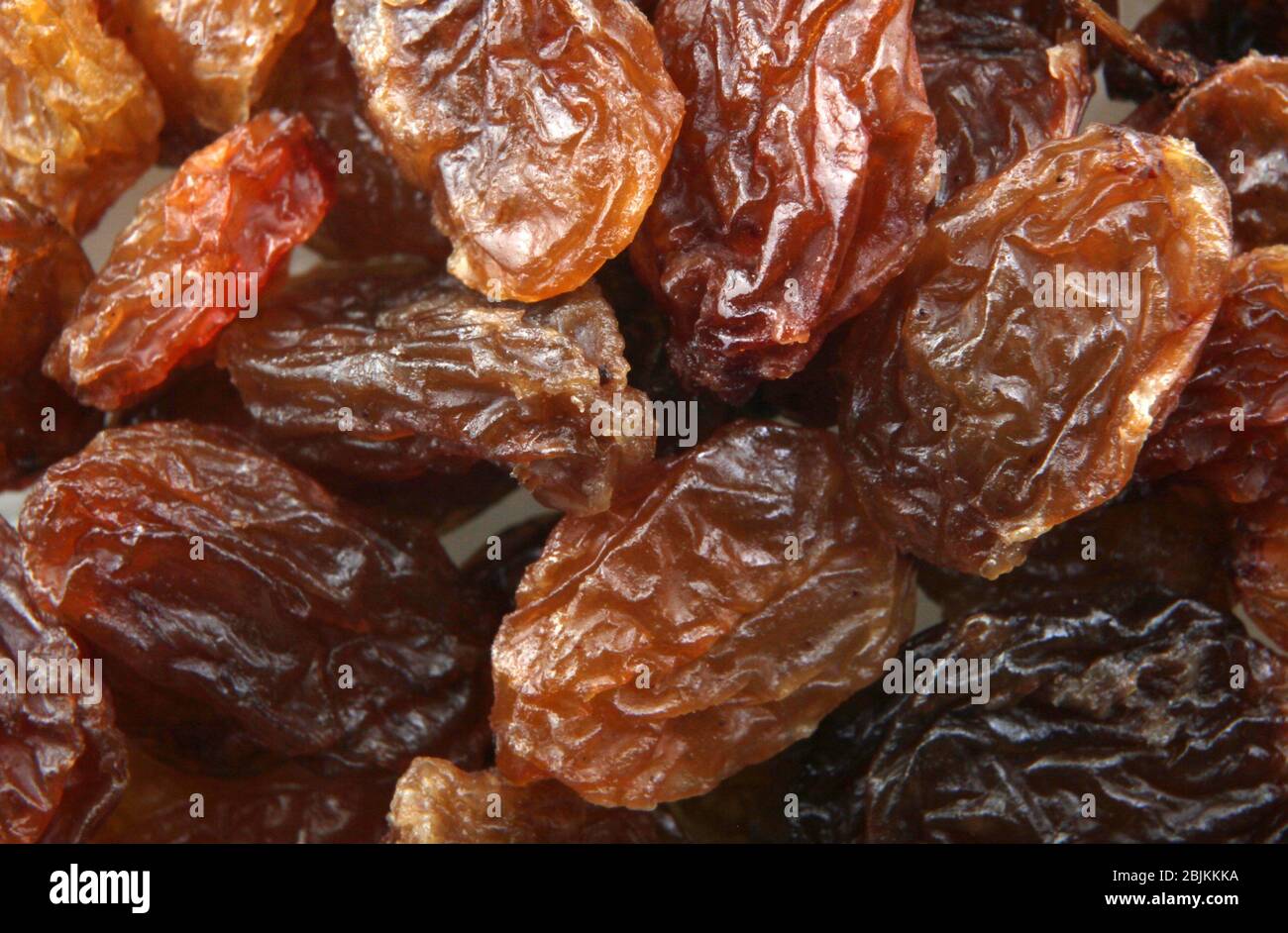 Image of raisins (aka sultanas). The natural sugars in grapes
