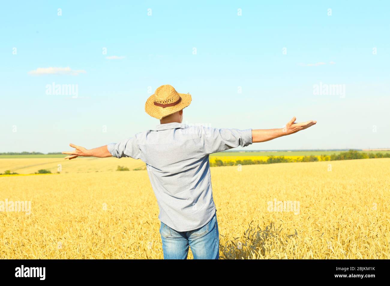 Mature farmer standing in hi-res stock photography and images - Alamy