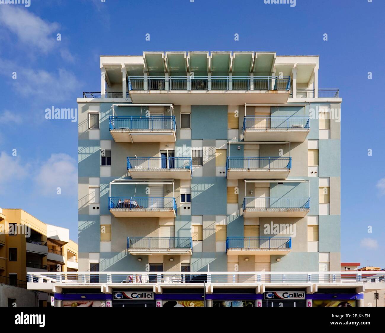 apartment building in Gallipoli, Puglia, Italy Stock Photo Alamy