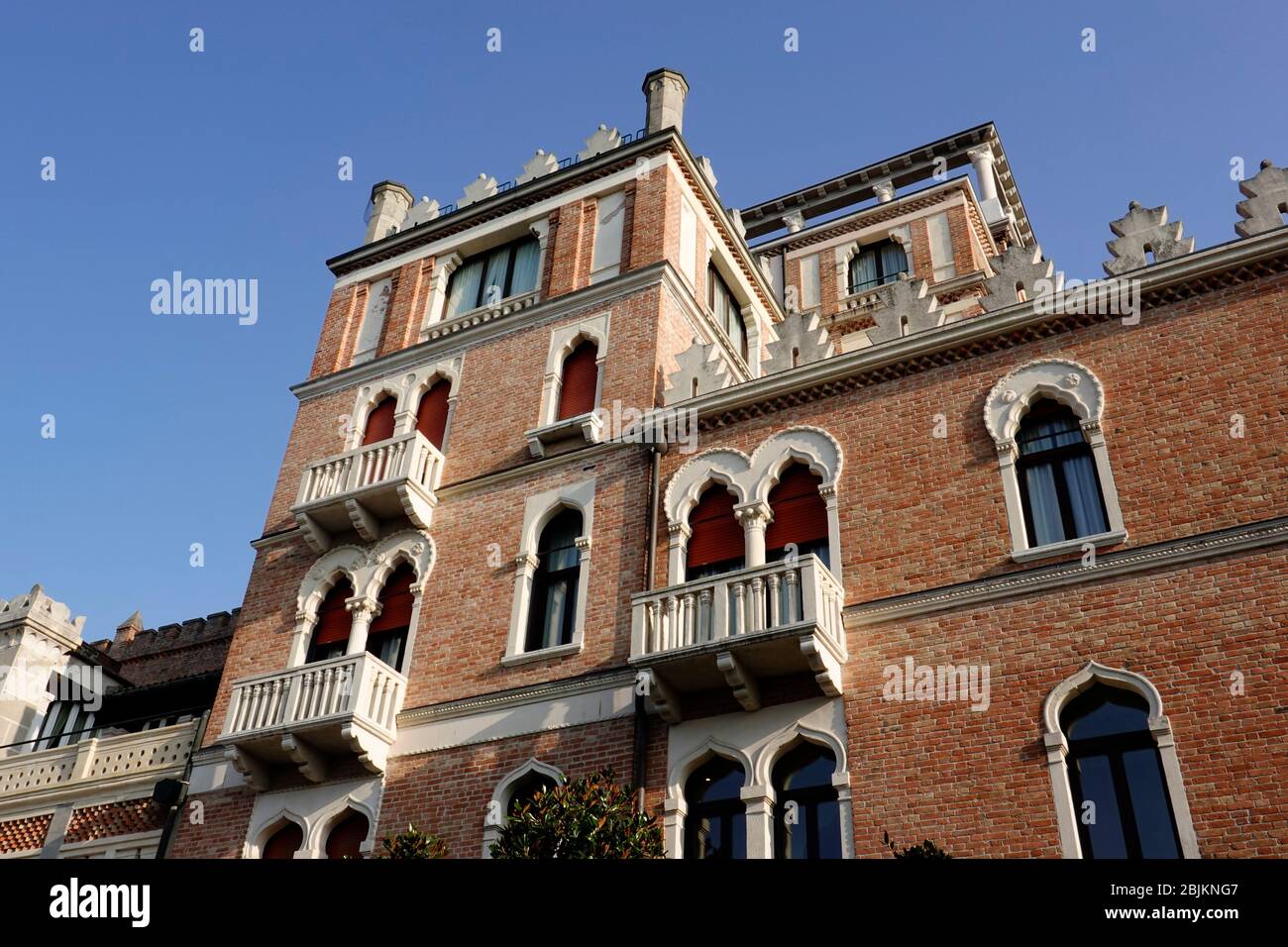 Hotel Excelsior on The Lido, Venice, Italy. Stock Photo