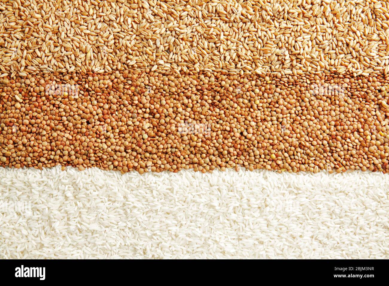 Different types of cereals and legumes Stock Photo Alamy