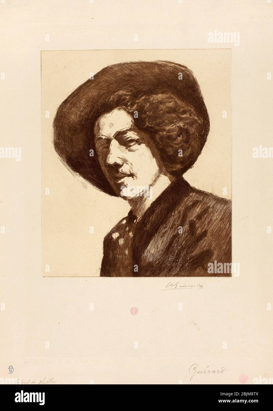 Author: Henri Charles Gurard. Whistler - Henri Charles Gurard French, 1846-1897 France. Stock Photo