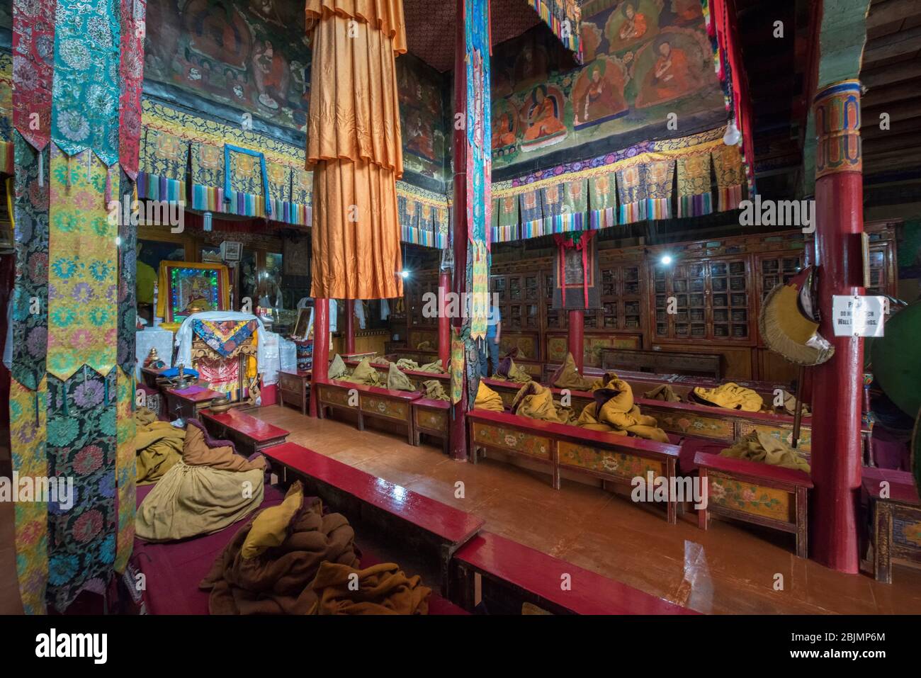 Inside Alchi monastery Stock Photo Alamy
