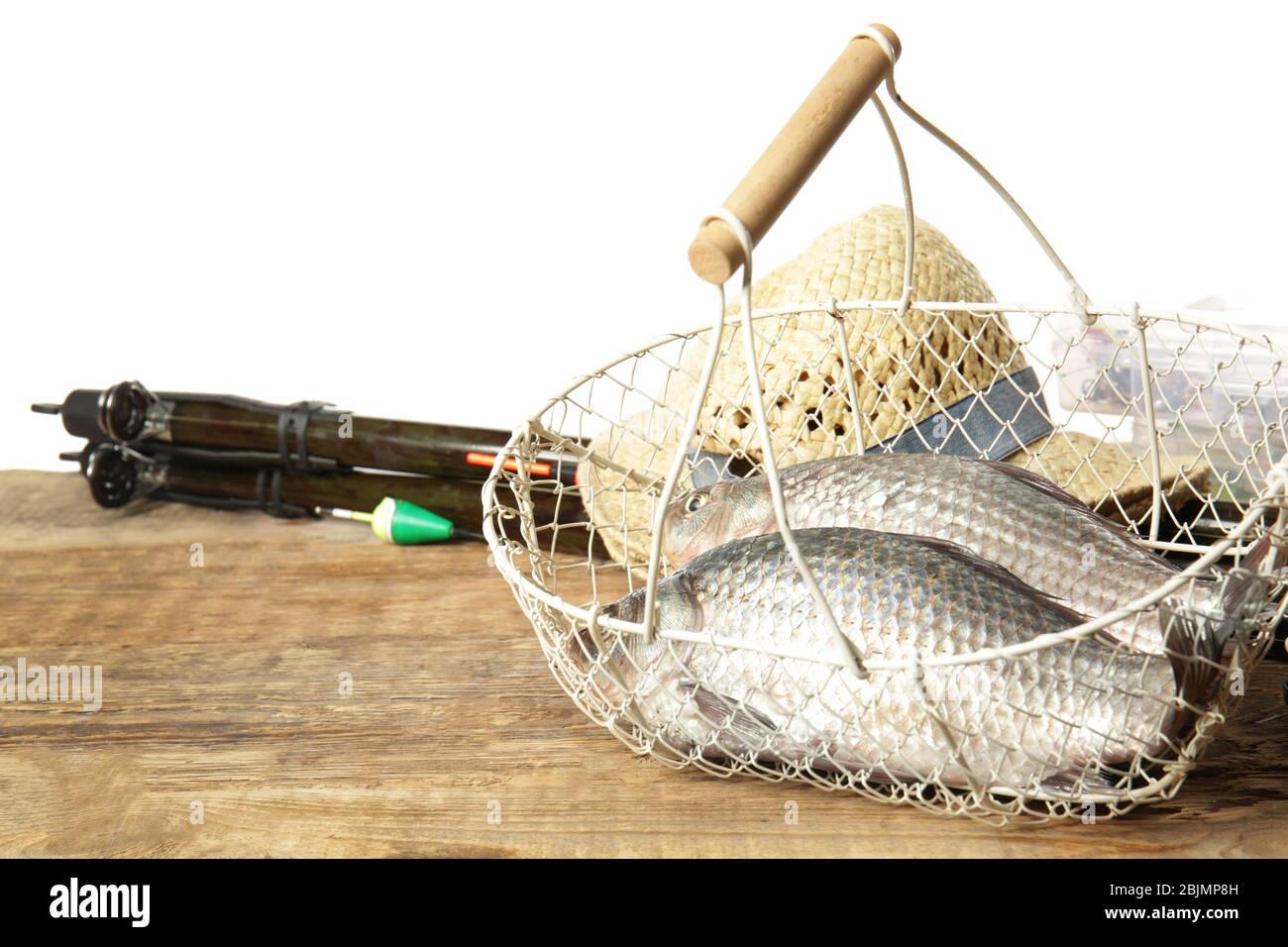Fishing basket isolated hi-res stock photography and images - Alamy