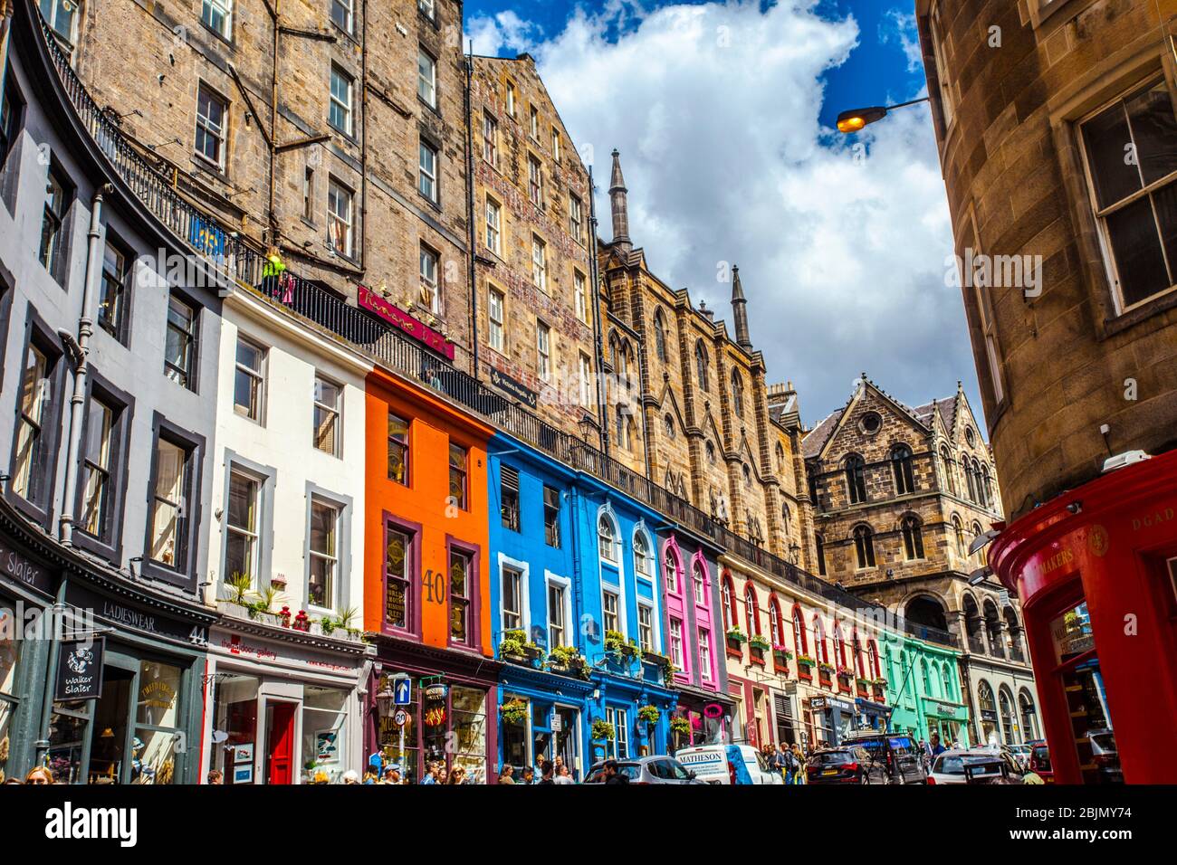 Victoria Street, Old Town, Edinburgh, Scotland, United Kingdom, Europe. Stock Photo