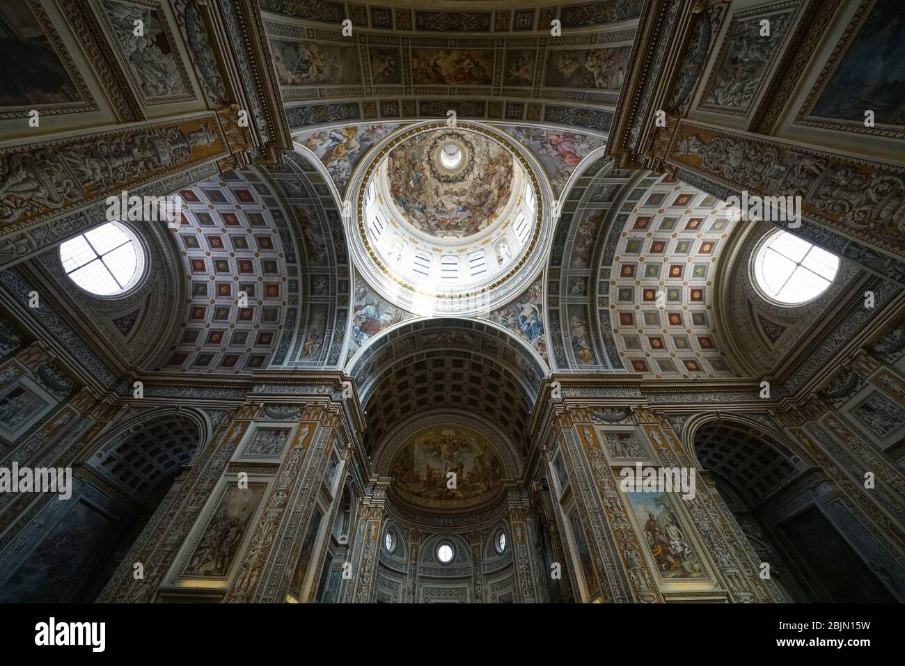 Basilica of Sant'Andrea, Mantua, Lombardy, Italy, Europe Stock Photo