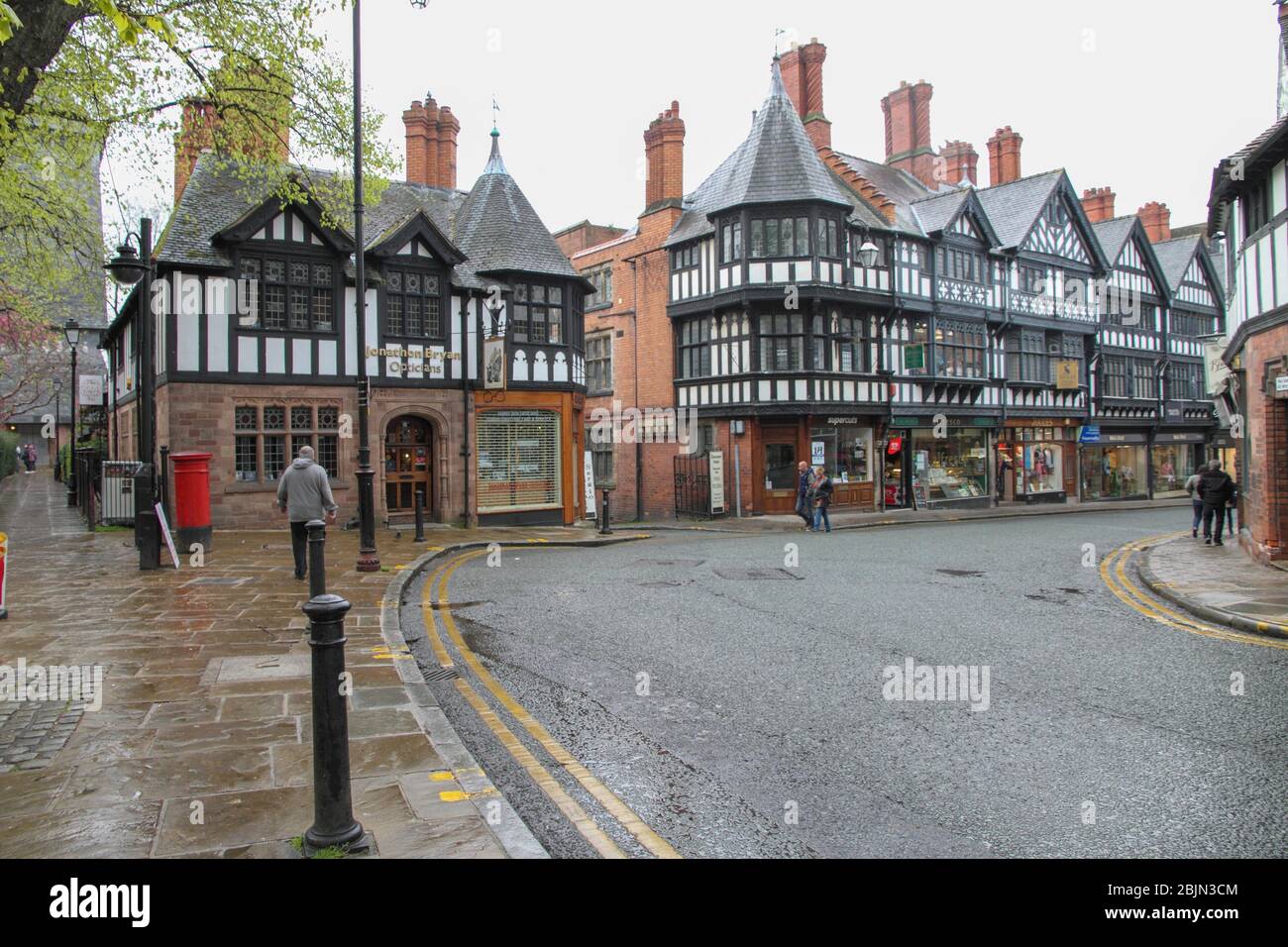 Chester Cheshire England UK.Tudor House is constructed in sandstone, in