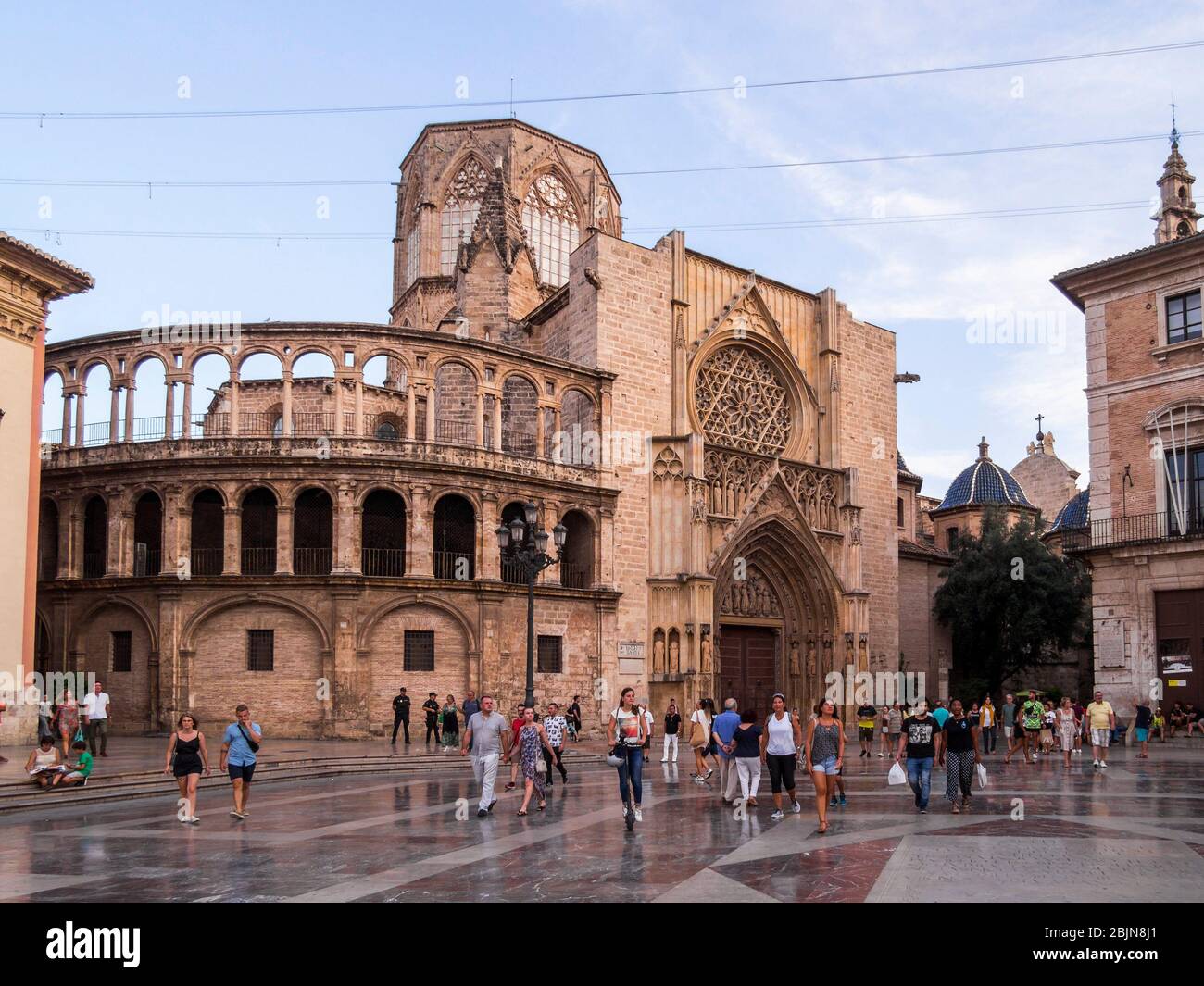 Catedral de the asuncion de nuestra senora de valencia hi-res stock ...