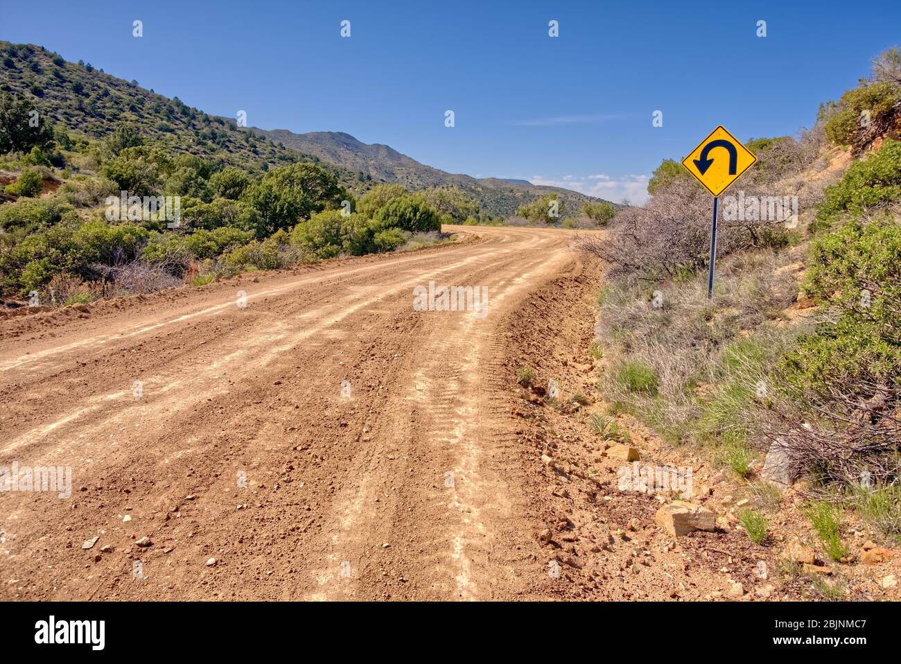 Vanishing point road with mountain hires stock photography and images