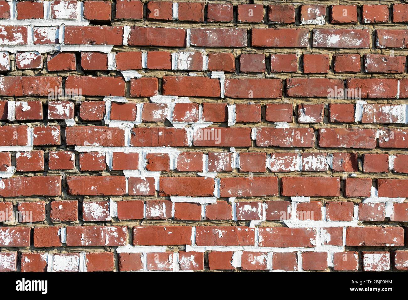 Background of an old bad red brick wall Stock Photo Alamy