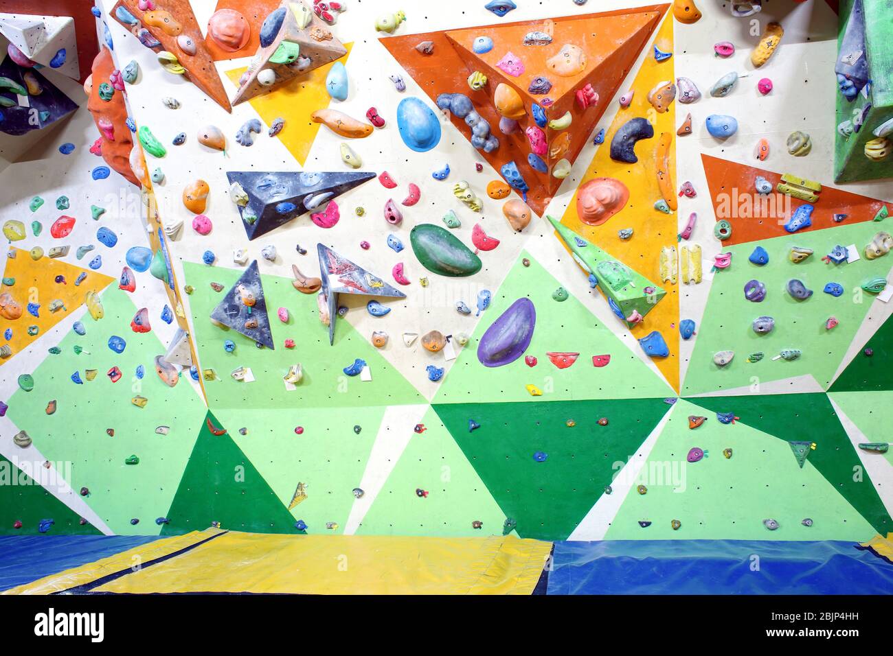 View of Interior of modern climbing gym Stock Photo - Alamy