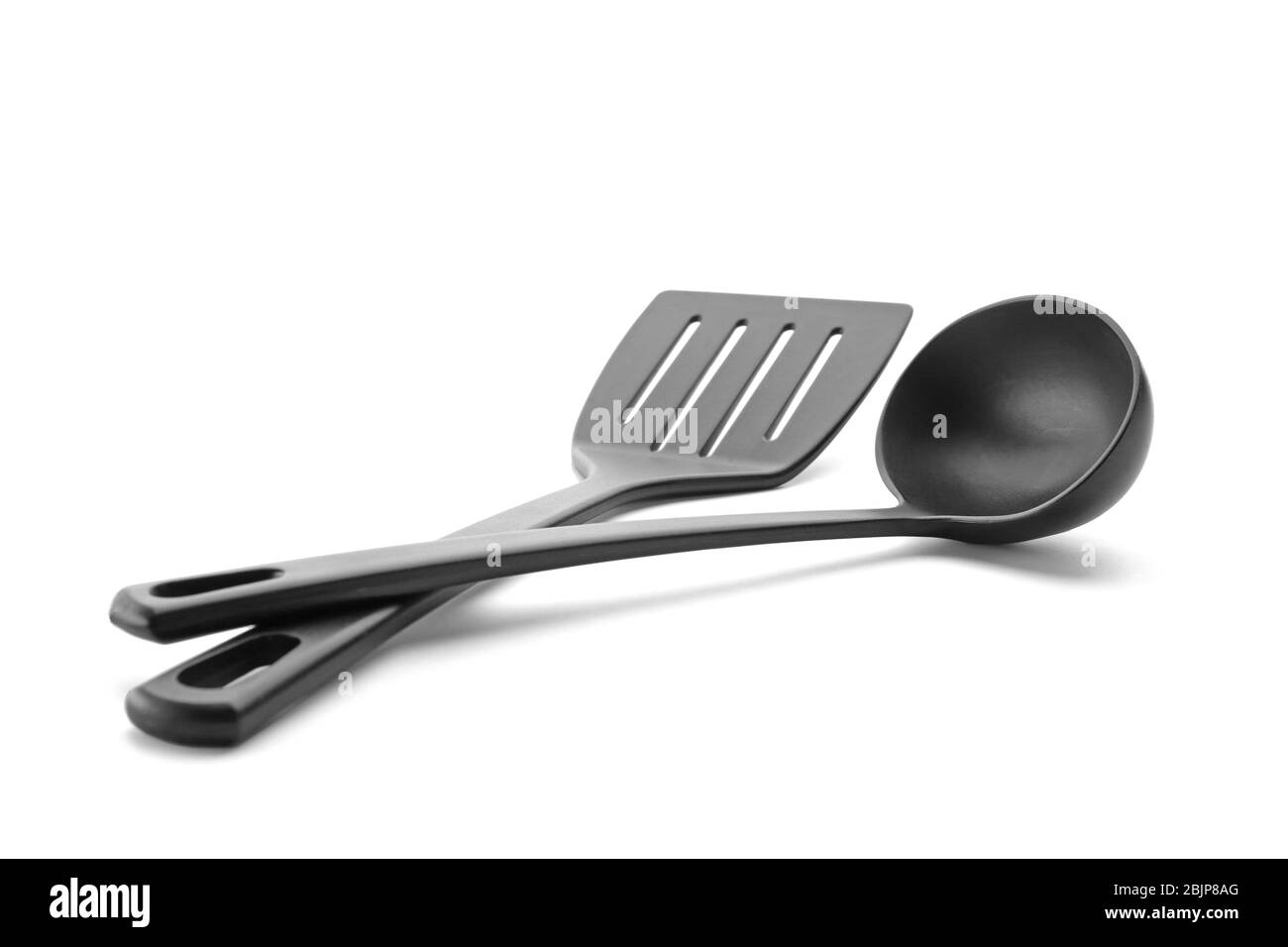 Ladle and spatula, isolated on white Stock Photo Alamy