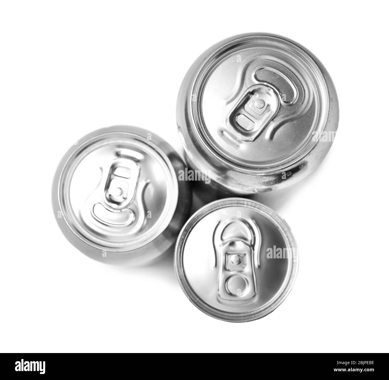 Beer cans isolated top view hi-res stock photography and images - Alamy