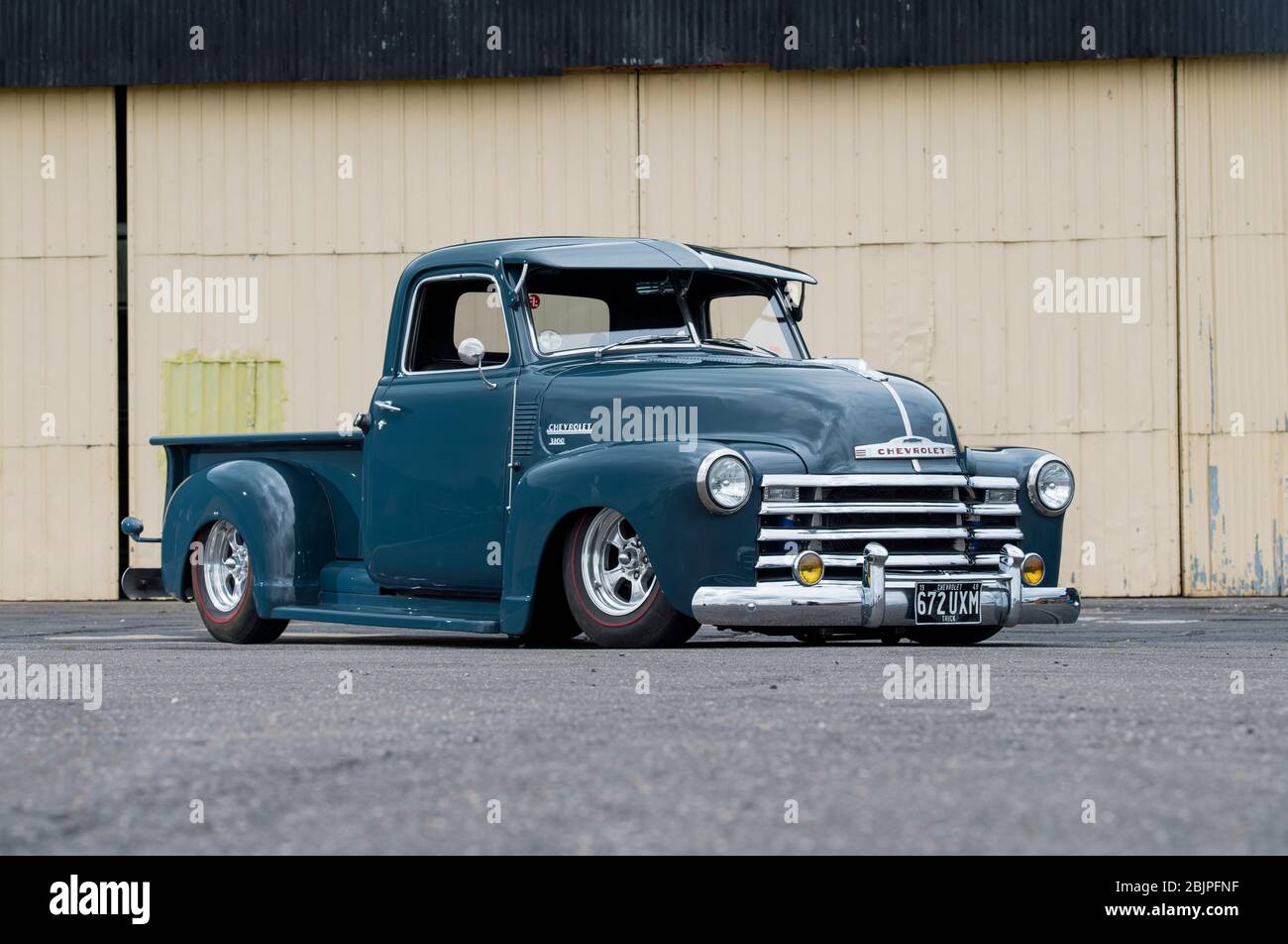 1949 Chevy pick up based hot rod Stock Photo