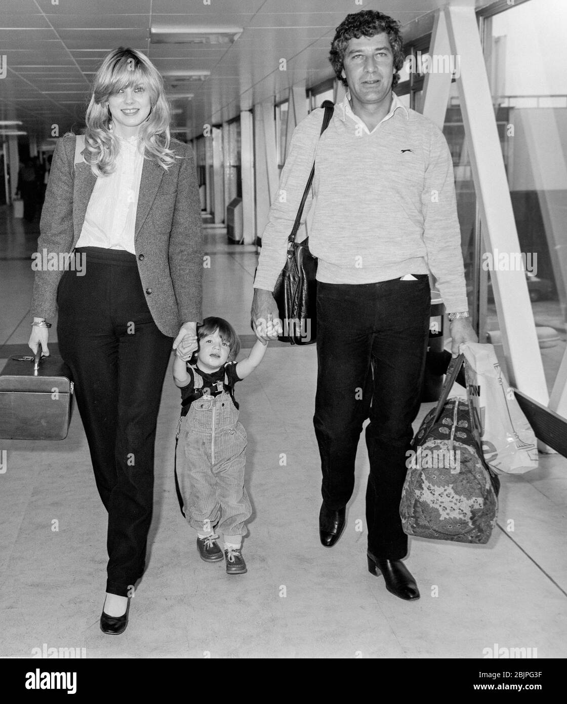 British actor Gareth Hunt with wife Annette Walter-lax and son Oliver