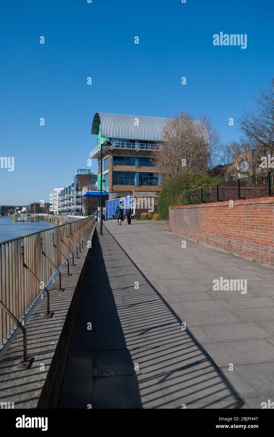 Thames Wharf Studios, Hammersmith, London W6 9HA. Rooftop designed by Lifschutz Davidson Sandilands 1991 RSHP Richard Rogers Stock Photo