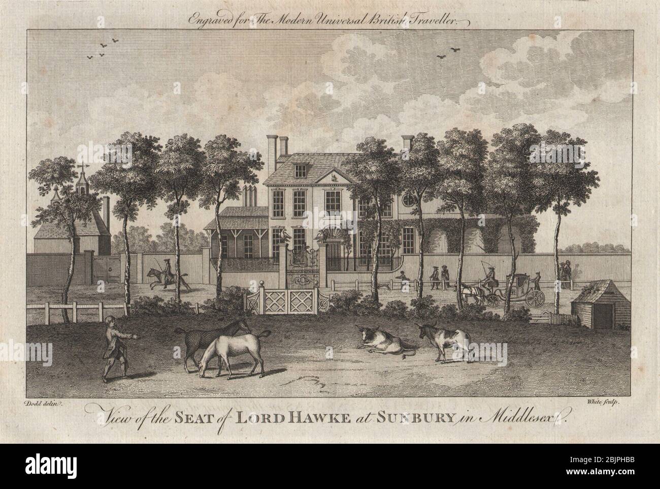 Hawke House, Green Street, SunburyonThames, London. BURLINGTON 1779