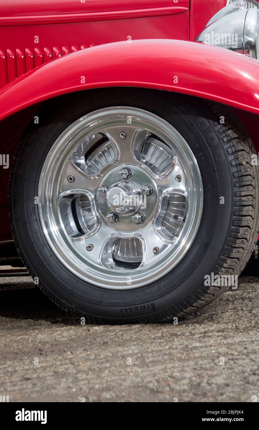 1932 Ford Model B pickup truck based hot rod Stock Photo