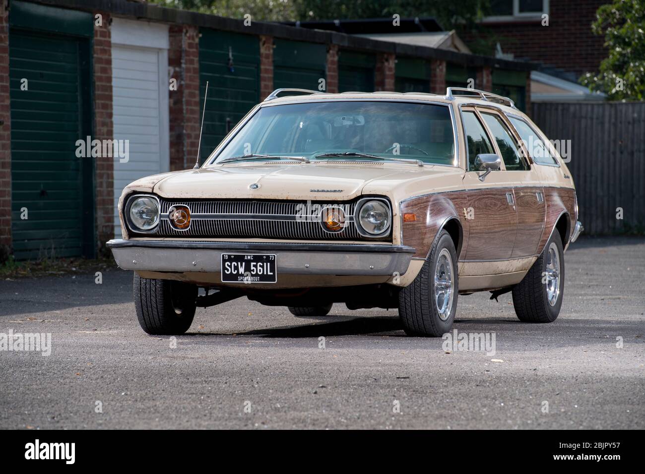 1973 AMC Hornet 'Gucci' special edition classic American station wagon car Stock Photo