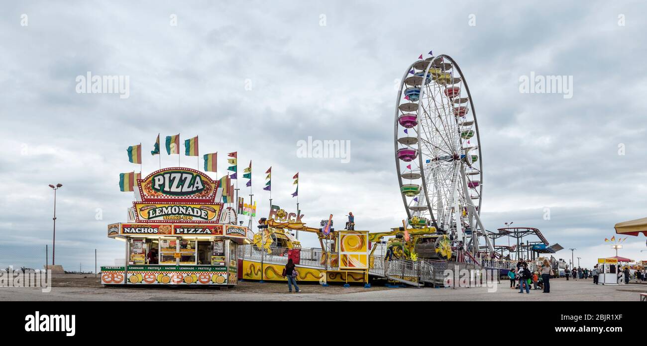 Carnival scene at Rodeo Austin, the city's annual stock show and rodeo