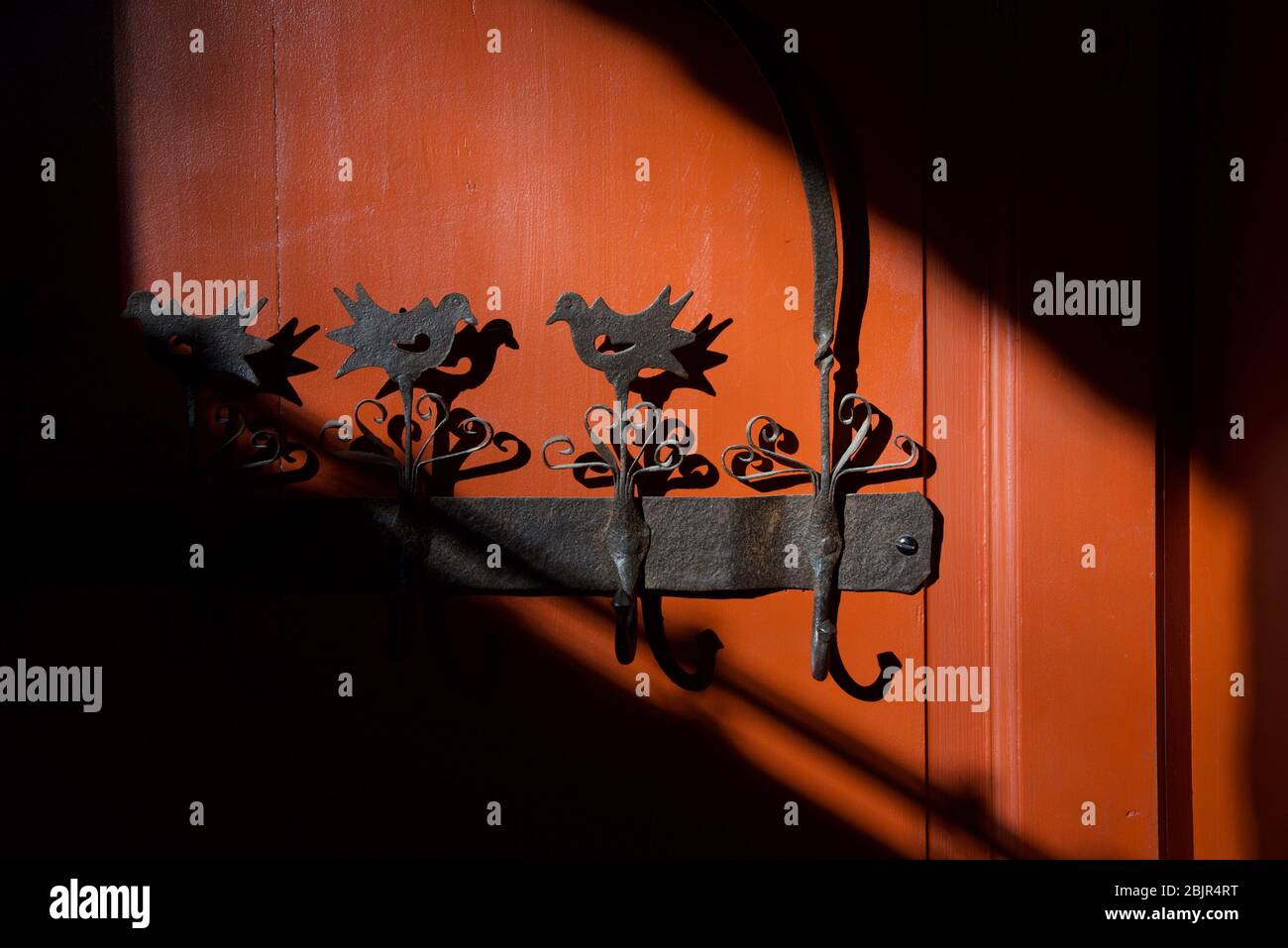 Hook rack a decorative and rustic rack of hooks made from iron