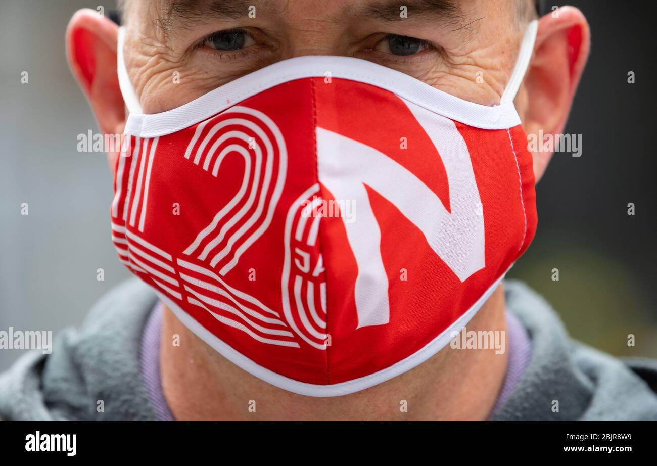 Munich Germany 30th Apr 2020 Jock Aitken A Fan Of The Bundesliga Football Team Fc Bayern