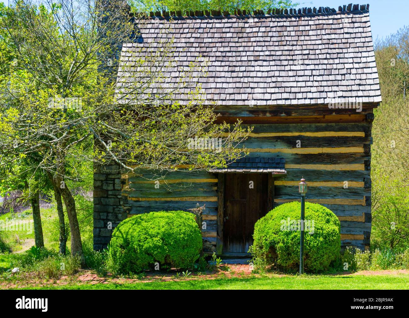Kingsport,Tennessee,USA April 15, 2020 This log cabin was originally