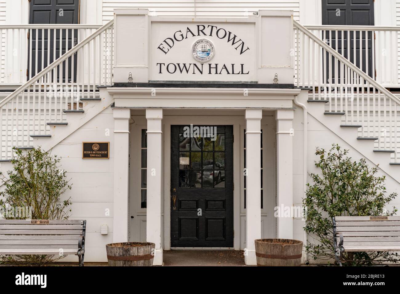 Edgartown Town Hall in Martha's Vineyard, Massachusetts Stock Photo Alamy